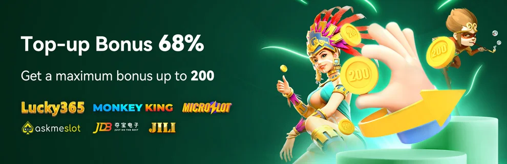 Deposit Bonus 68%